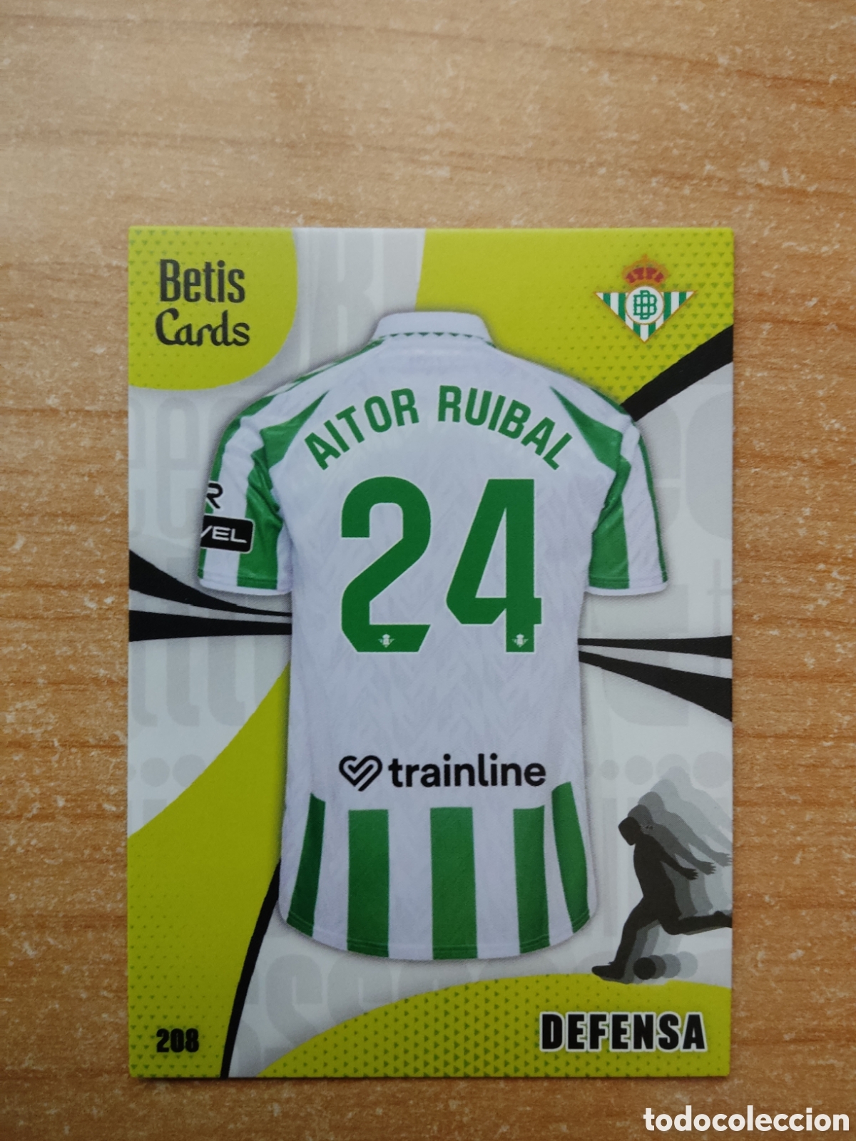 Cromos de f&uacute;tbol: 208 AITOR RUIBAL REAL BETIS HOLY CARDS 2024 2025