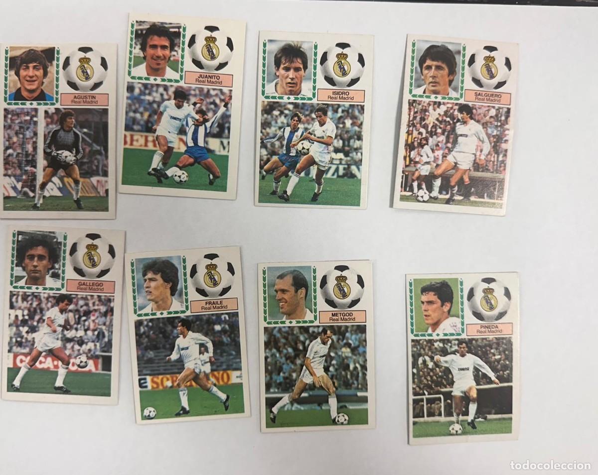 Cromos de f&uacute;tbol: Lote 8 Cards Real Madrid Liga Este 83 84 1983 1984 Sin pegar