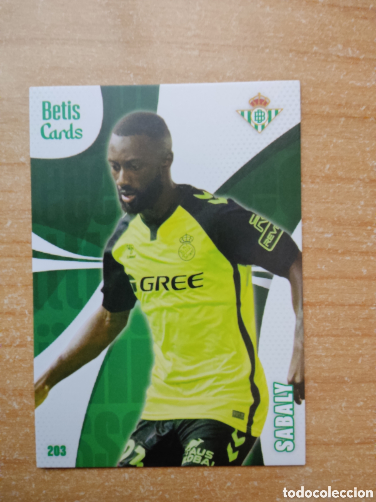 Cromos de f&uacute;tbol: 203 SABALY REAL BETIS HOLY CARDS 2024 2025