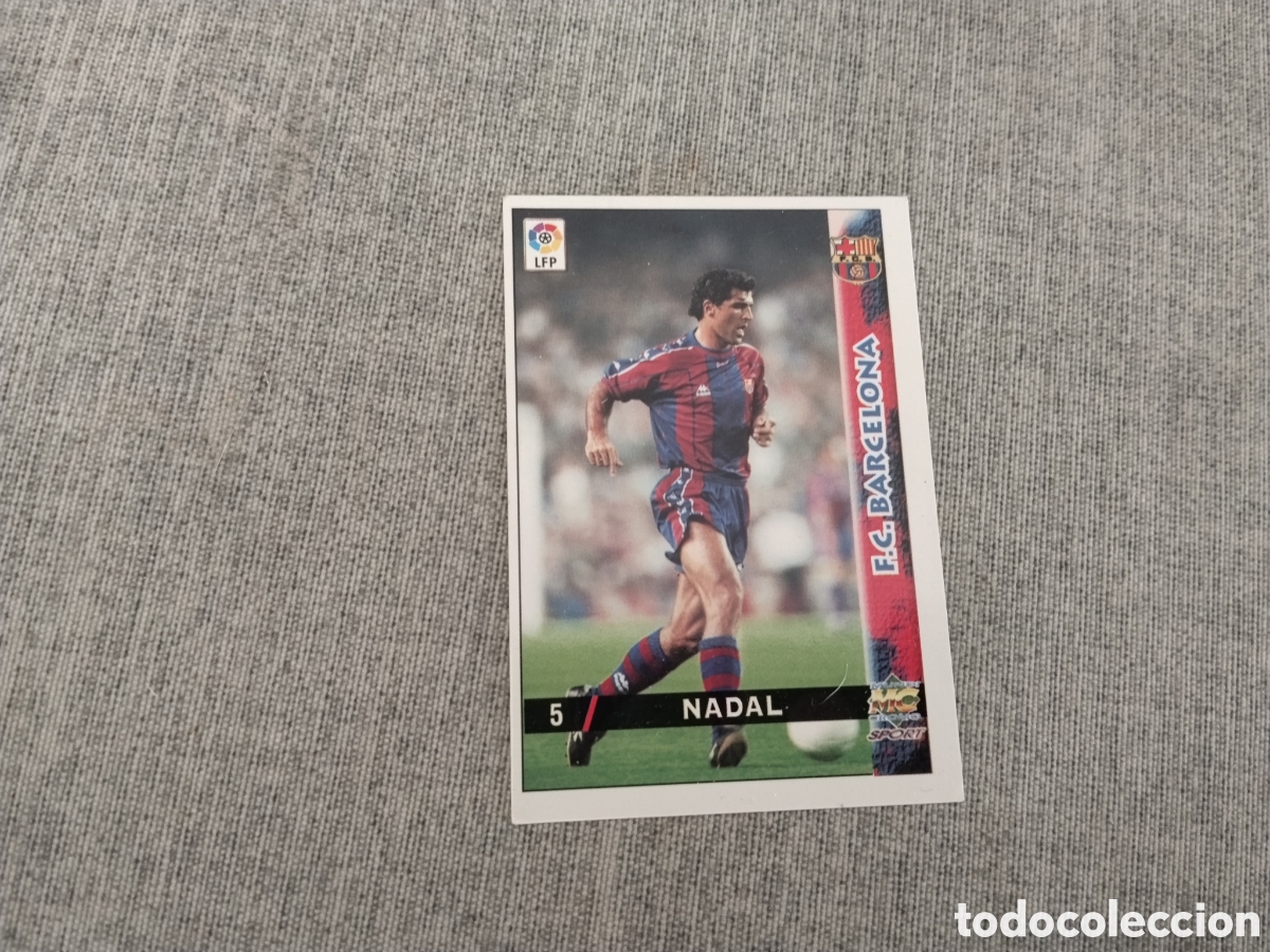 Cromos de f&uacute;tbol: MUNDICROMO 1999 - 2000 ( FICHAS DE LA LIGA 2000 ) N&ordm; 5 NADAL - FC BARCELONA ( CORREGIDO )