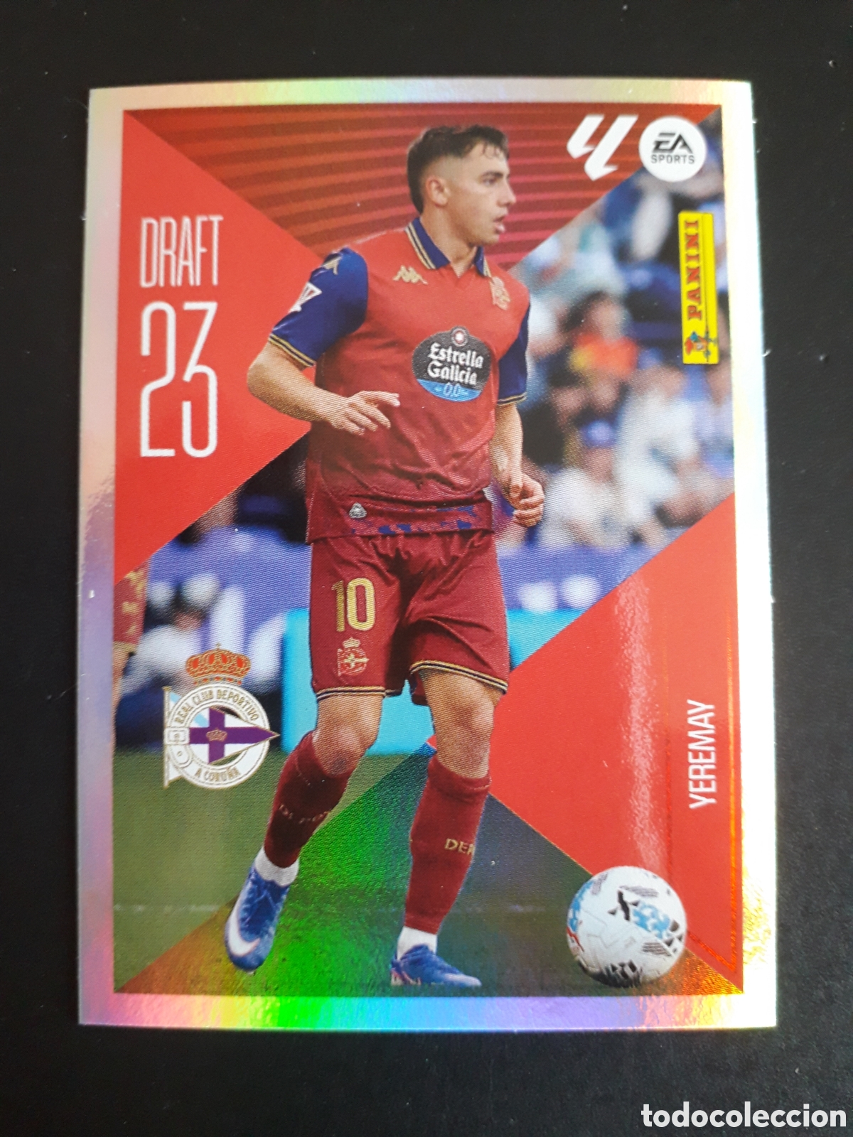 Cromos de f&uacute;tbol: YEREMAY DEPORTIVO DE LA CORU&Ntilde;A DRAFT 23 N&deg; 23 ED ESTE 2026 2027 26 27 SIN PEGAR PEDIDO M&Iacute;NIMO 3&euro;
