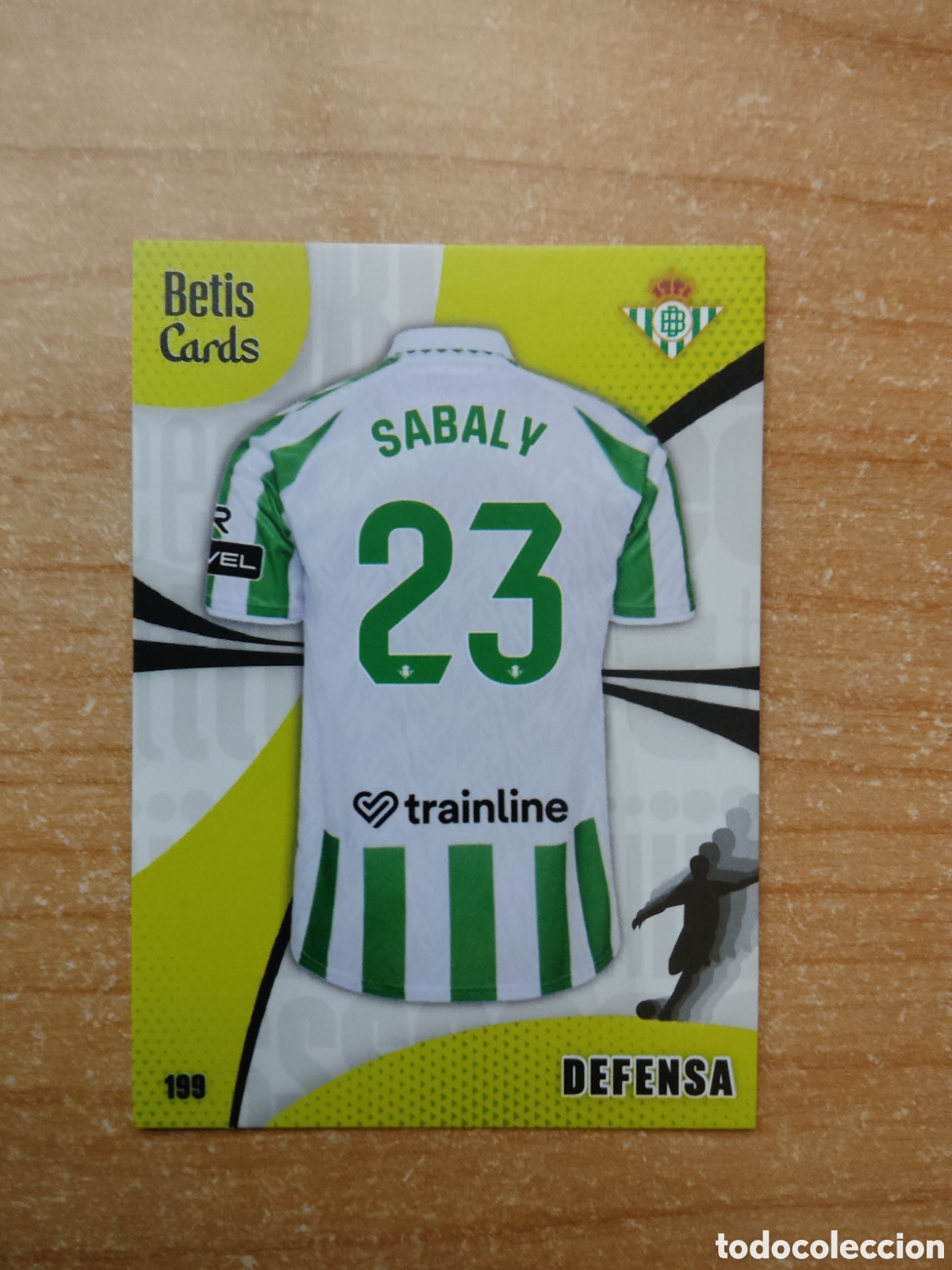 Cromos de f&uacute;tbol: 199 DEFENSA SABALY REAL BETIS HOLY CARDS 2024 2025