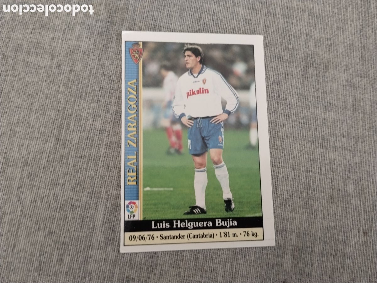 Cromos de f&uacute;tbol: MUNDICROMO 1999 - 2000 ( FICHAS DE LA LIGA 2000 ) N&ordm; 478 LUIS HELGUERA- R. ZARAGOZA ( ERROR)