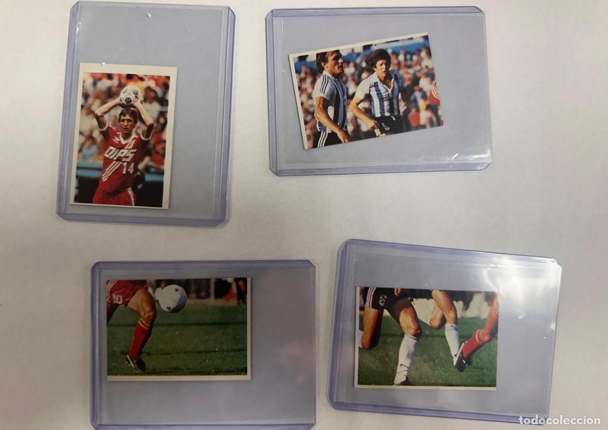 Cromos de f&uacute;tbol: Futbolistas en Accion Maradona Cruyff Liga Este 80 81 1980 1981 Sin pegar