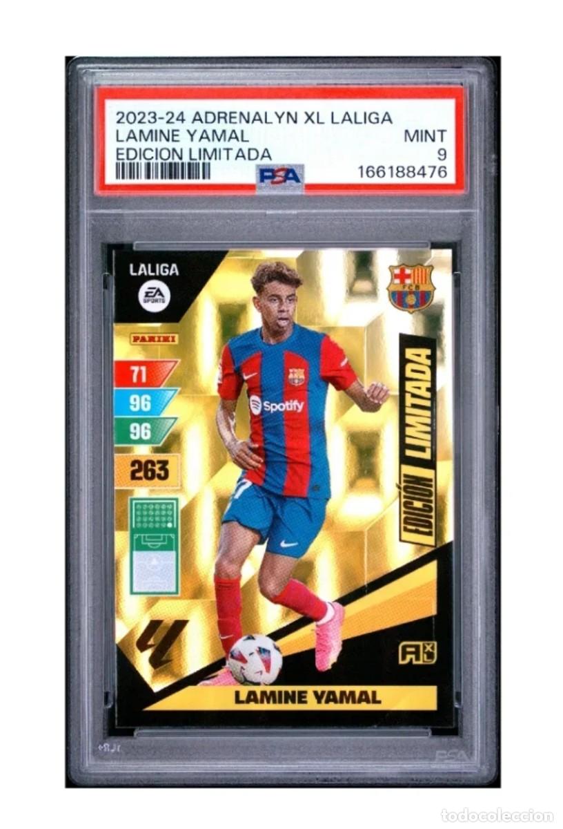 Cromos de f&uacute;tbol: PSA 9 Lamine Yamal 2023 Edici&oacute;n limitada Adrenalyn XL Rookie