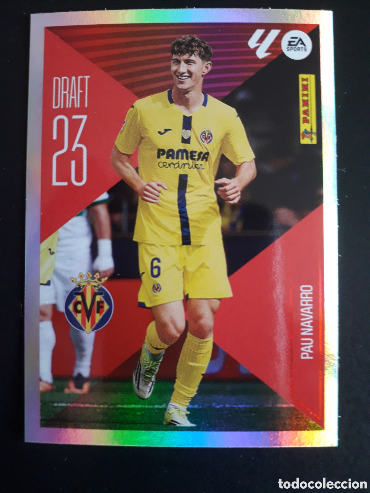 Cromos de f&uacute;tbol: PAU NAVARRO, VILLARREAL DRAFT 23 N&deg; 18 ED ESTE 2026 2027 26 27 SIN PEGAR PEDIDO M&Iacute;NIMO 3&euro;