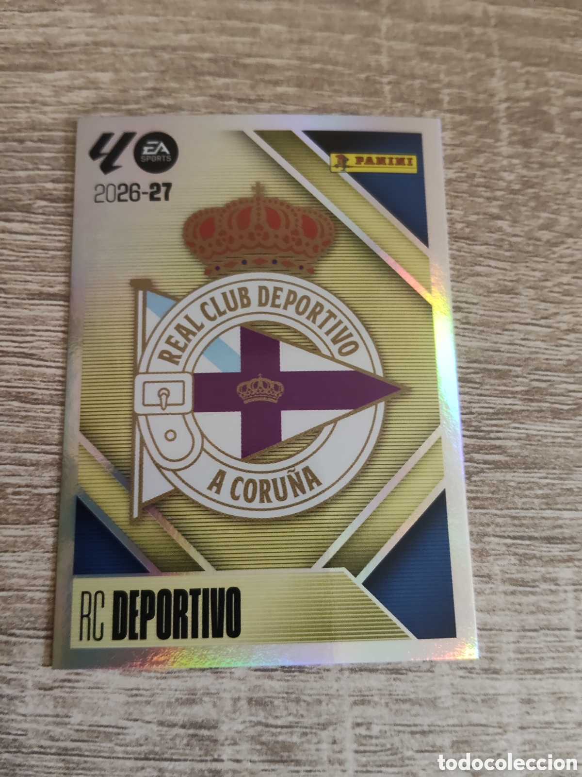 Cromos de f&uacute;tbol: Escudo Deportivo de la Coru&ntilde;a liga 2026 2027 26 27 ediciones este
