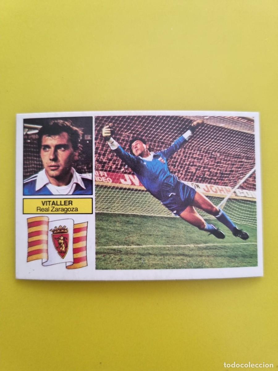 Cromos de f&uacute;tbol: CROMO FUTBOL LIGA ESTE VITALLER REAL ZARAGOZA NUNCA PEGADO SIN PEGAR 82 83 1982 1983 AR826
