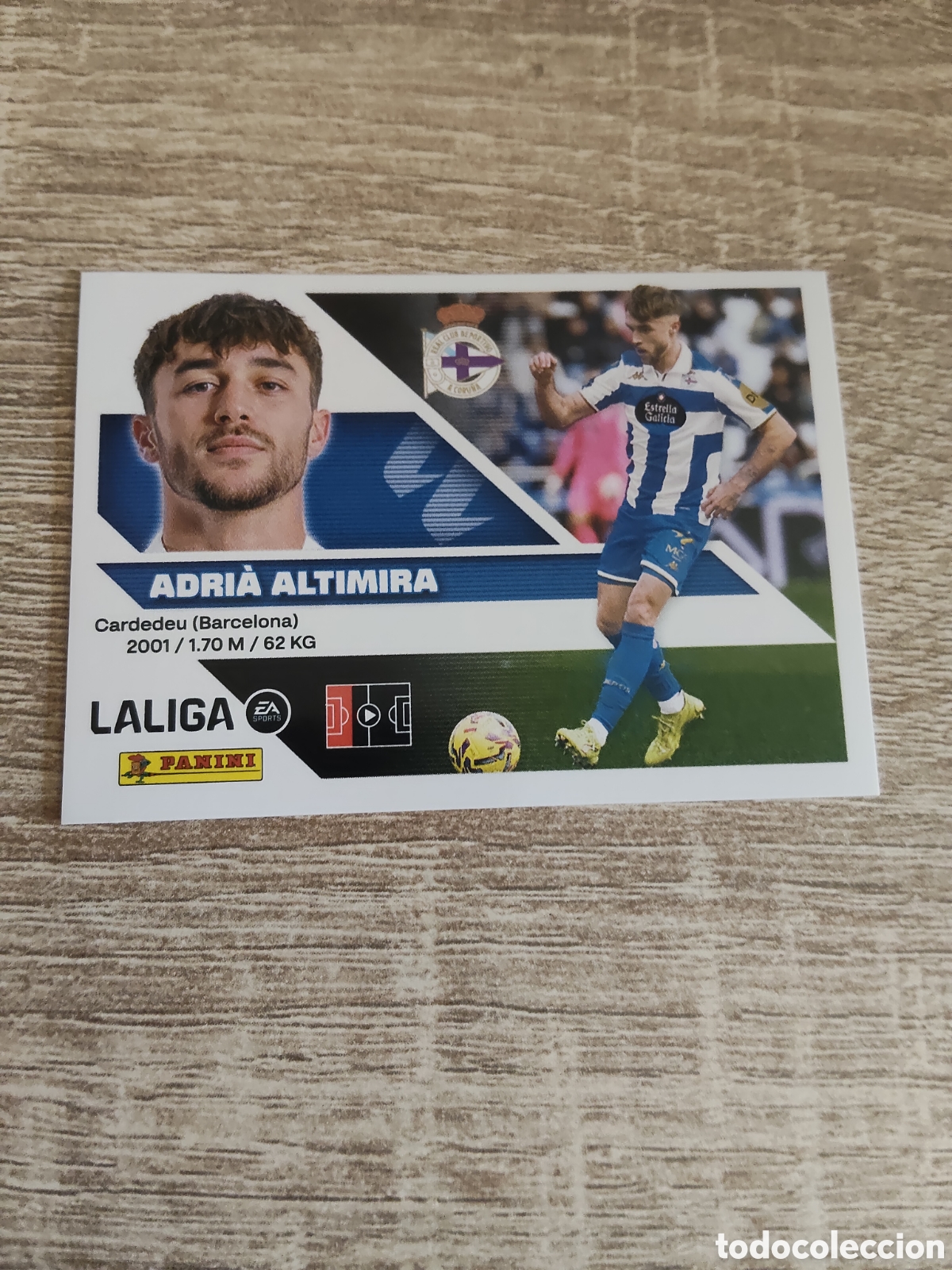 Cromos de f&uacute;tbol: Adri&agrave; Altimira Deportivo de la Coru&ntilde;a liga 2026 2027 26 27 ediciones este