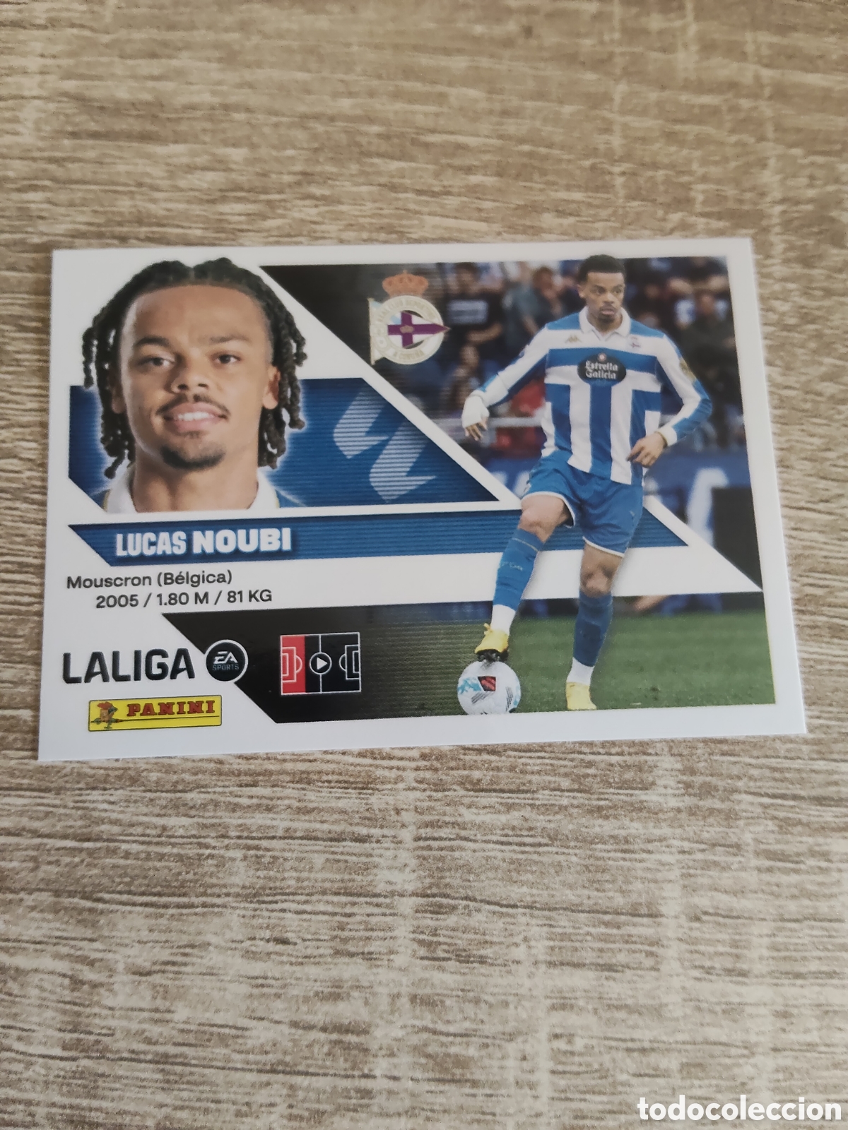 Cromos de f&uacute;tbol: Noubi Deportivo de la Coru&ntilde;a liga 2026 2027 26 27 ediciones este