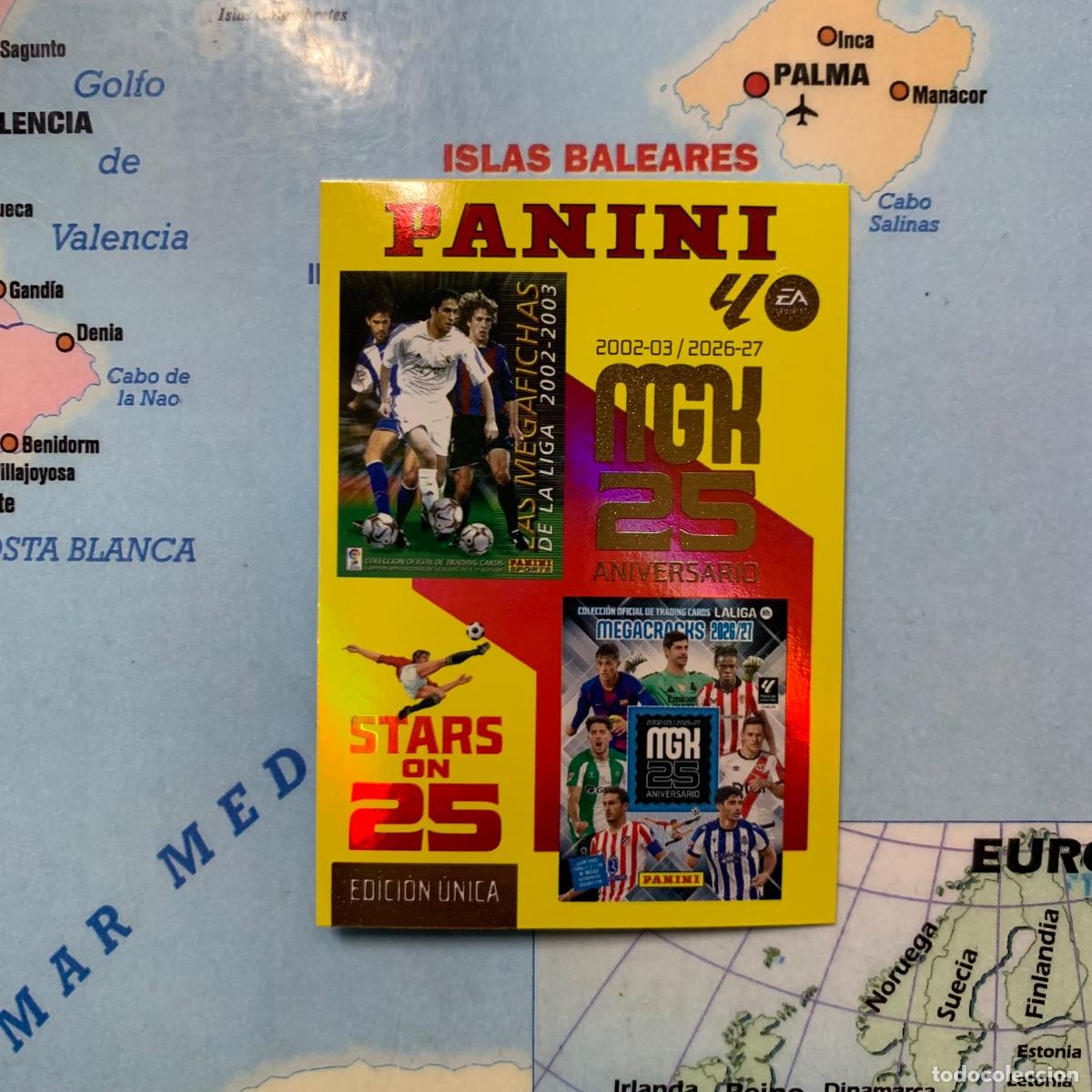 Cromos de f&uacute;tbol: Carta 25 aniversario Stars On 25 n&uacute;mero 424 megacracks 26-27 2026-2027