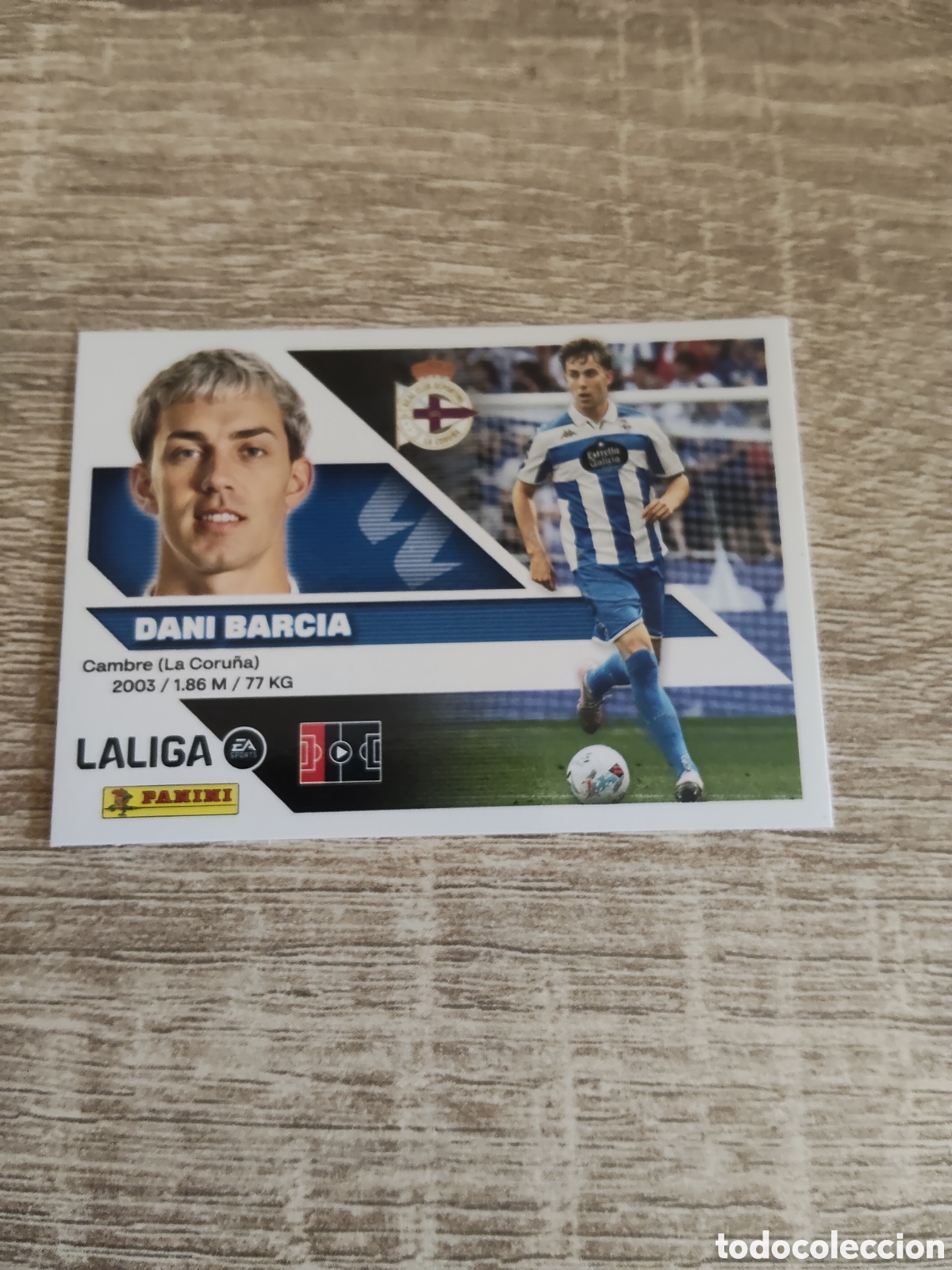 Cromos de f&uacute;tbol: Dani Barcia Deportivo de la Coru&ntilde;a liga 2026 2027 26 27 ediciones este