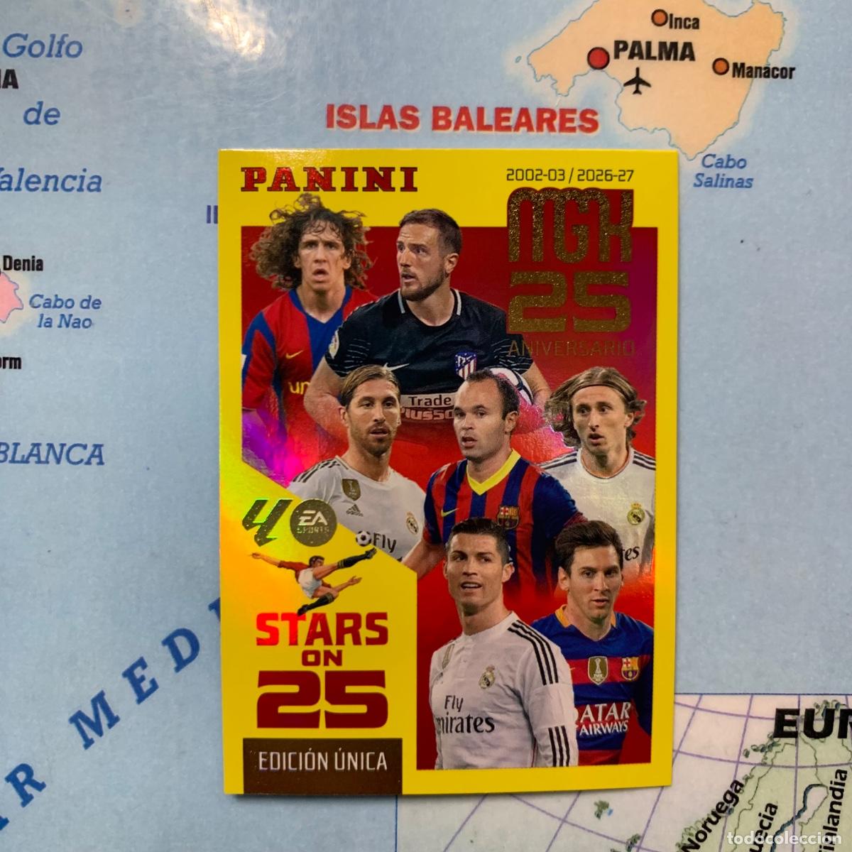 Cromos de f&uacute;tbol: Carta 25 aniversario Stars On 25 n&uacute;mero 425 megacracks 26-27 2026-2027
