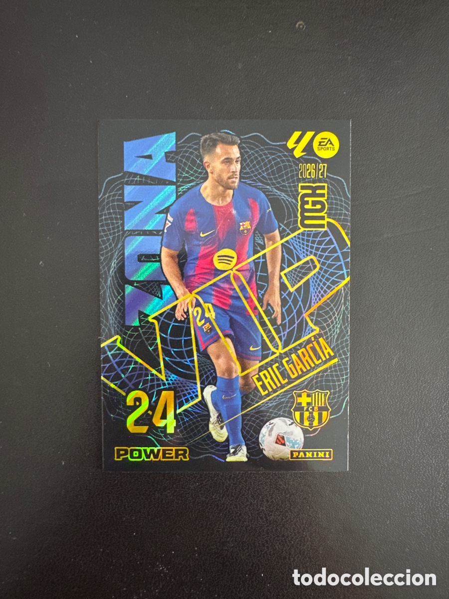 Cromos de f&uacute;tbol: ERIC GARCIA ZONA VIP POWER N&Uacute;MERO 393P MEGACRACKS 2026 2027