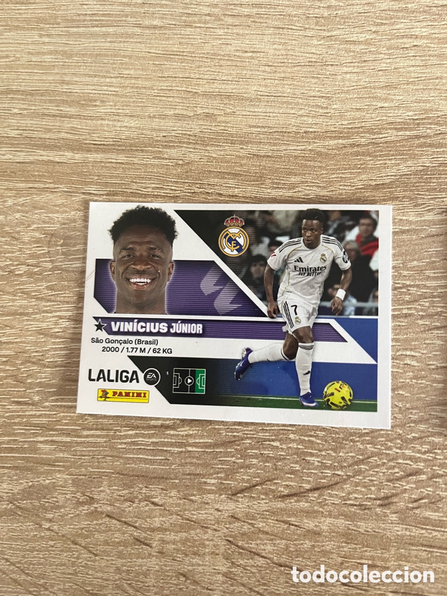 Cromos de f&uacute;tbol: 19 VINICIUS JUNIOR LIGA ESTE EDICIONES ESTE 2026 2027 26 27 REAL MADRID