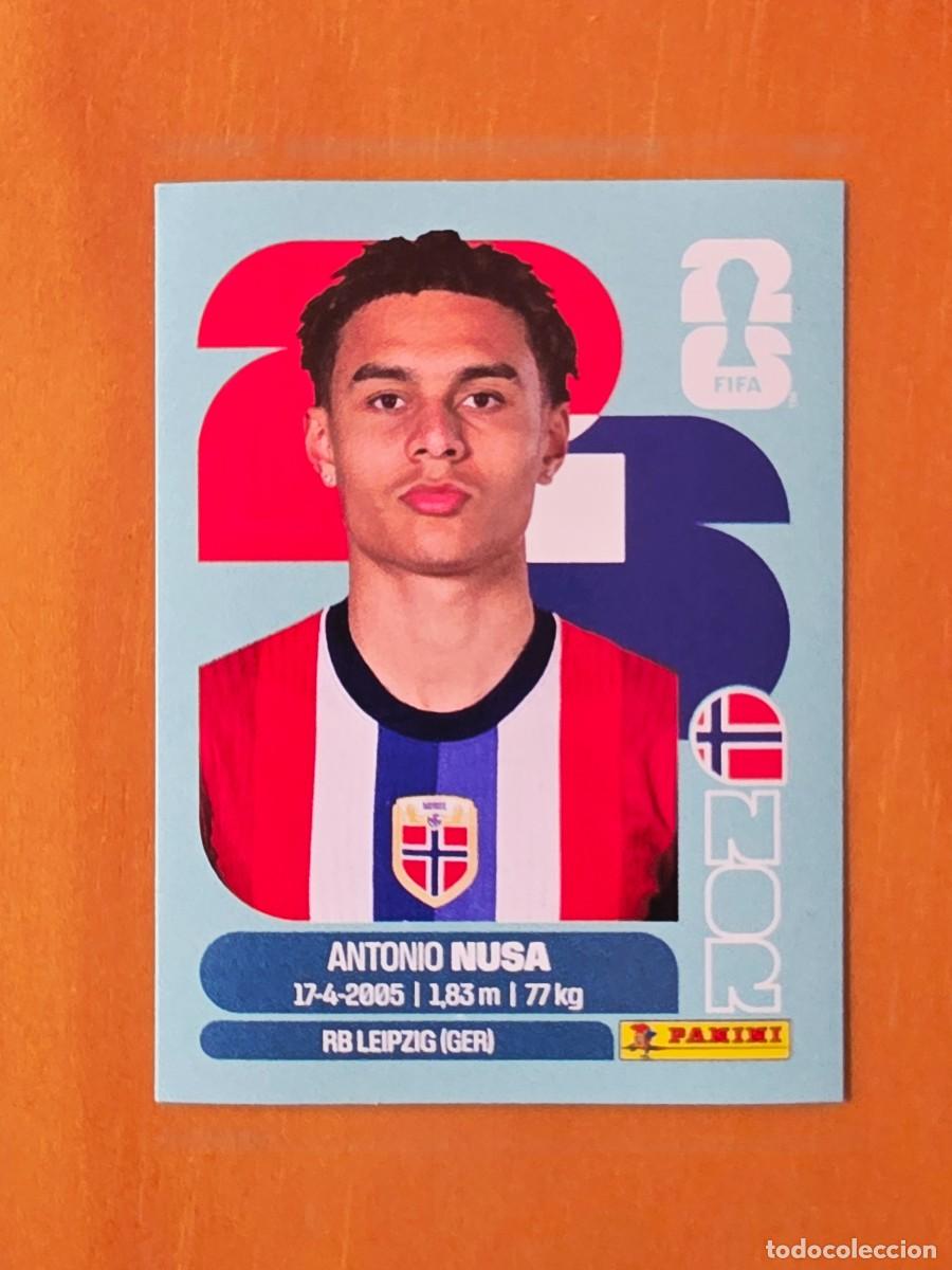 Fu&szlig;ball-Sticker: NOR 19 Antonio Nusa, Noruega, Panini FIFA World Cup Mundial 2026 Sticker