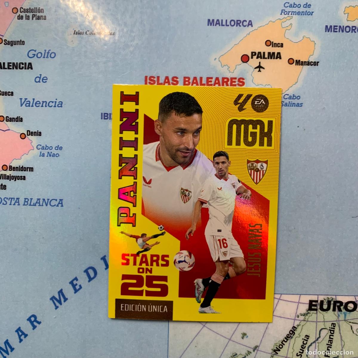 Fu&szlig;ball-Sticker: Jes&uacute;s Navas n&uacute;mero 437 serie on Stars On 25 Del Sevilla megacracks 26-27 2026-2027