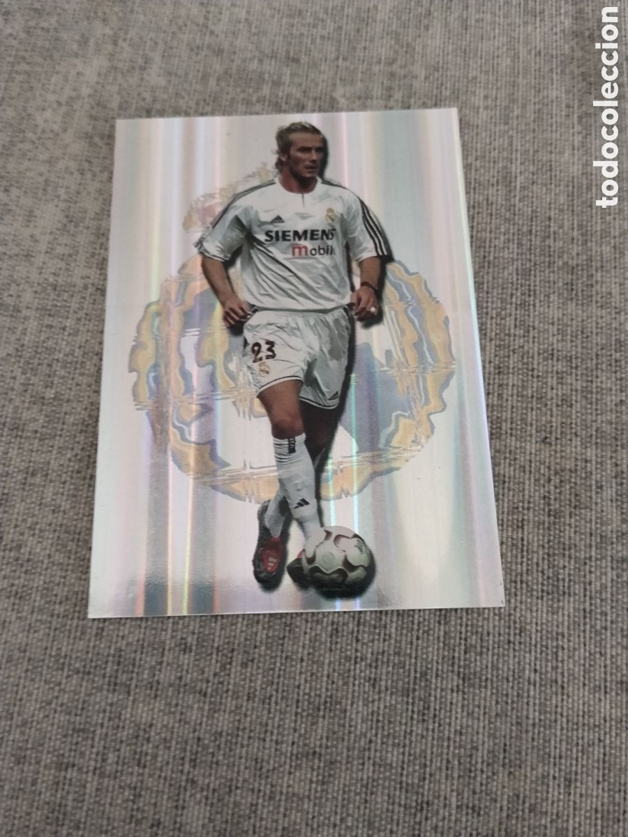 Cromos de f&uacute;tbol: MUNDICROMO 2003-04 ( FICHAS DE LA LIGA 2004 ) N&ordm; 588 DAVID BECHHAM -. R. MADRID ( WELCOME )