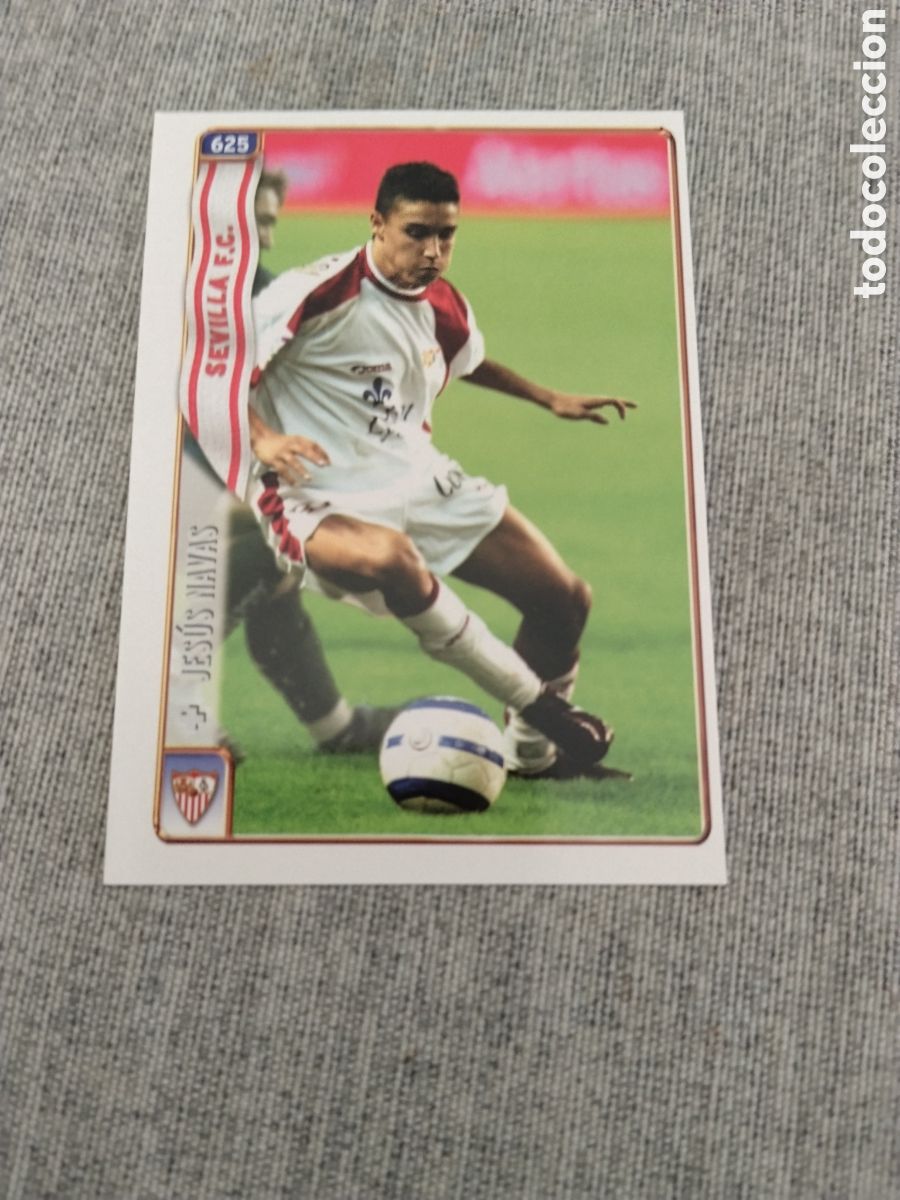 Football Stickers: MUNDICROMO 2004-05 ( FICHAS DE LA LIGA 2005 ) N&ordm; 625 JES&Uacute;S NAVAS - SEVILLA CF ( ROOKIE )
