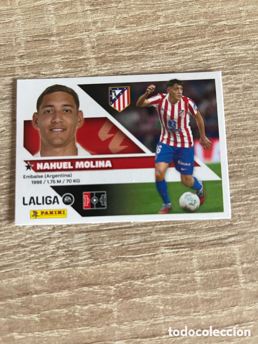 Football Stickers: 6 NAHUEL MOLINA LIGA ESTE EDICIONES ESTE 2026 2027 26 27 ATL&Eacute;TICO DE MADRID