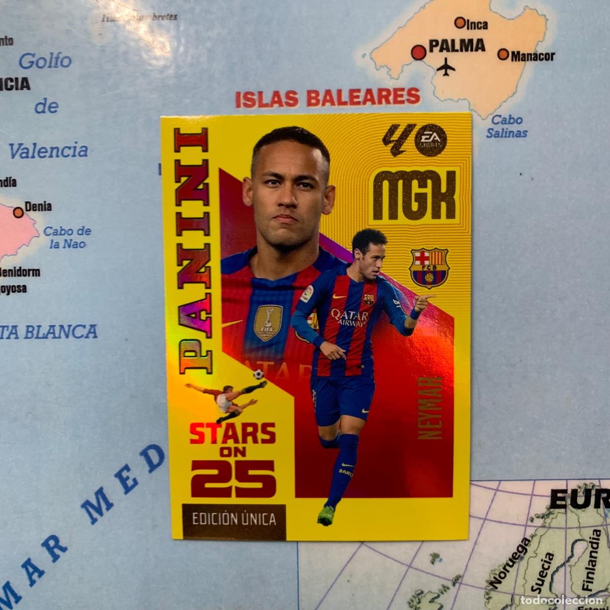 Football Stickers: Neymar n&uacute;mero 446 serie on Stars On 25 Del Barcelona megacracks 26-27 2026-2027