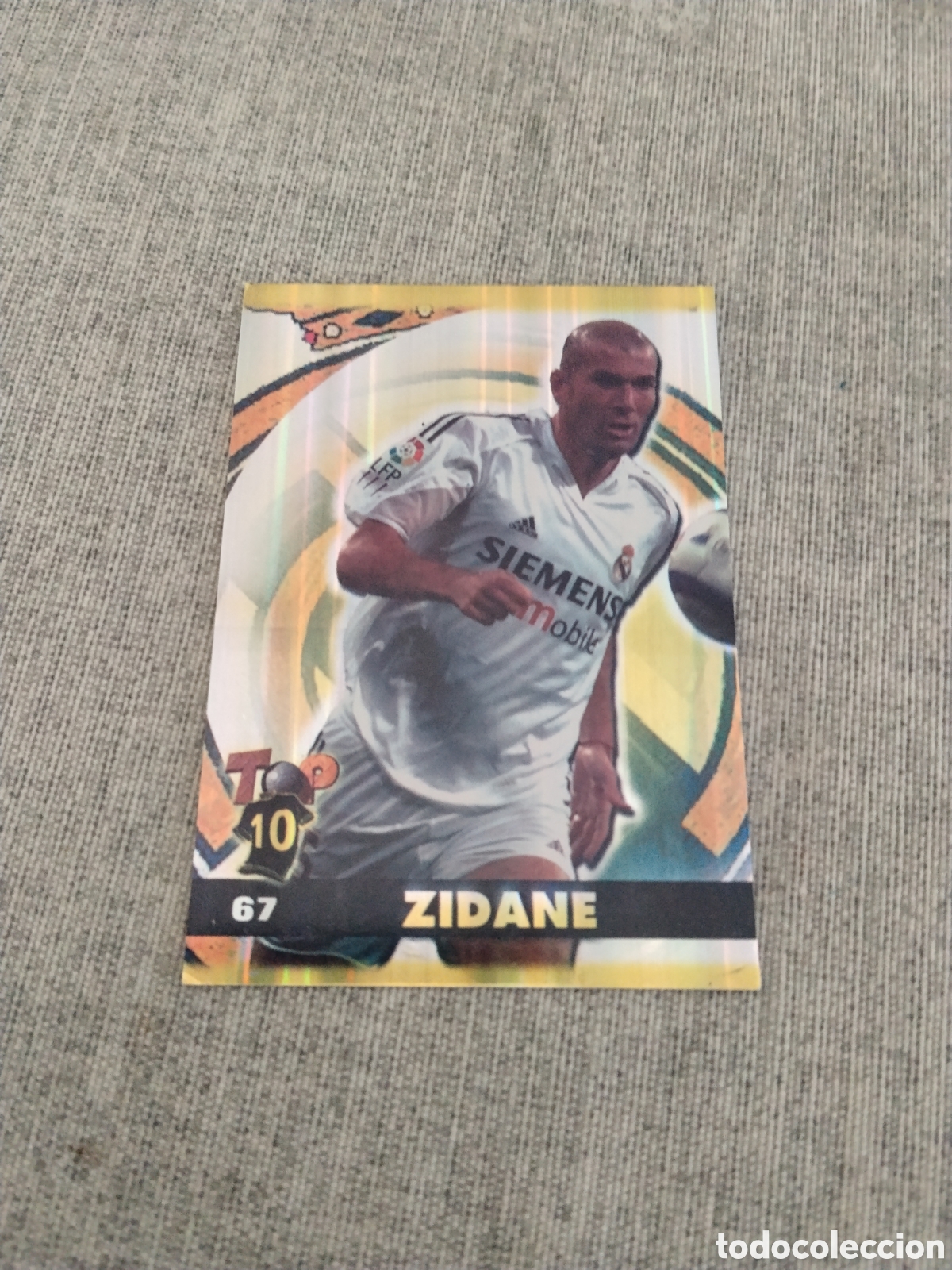 Cromos de f&uacute;tbol: MUNDICROMO 2004 05 ( TOP 2005 ) N&ordm; 67 ZINEDINE ZIDANE - REAL MADRID ( VERSI&Oacute;N BRILLANTE)