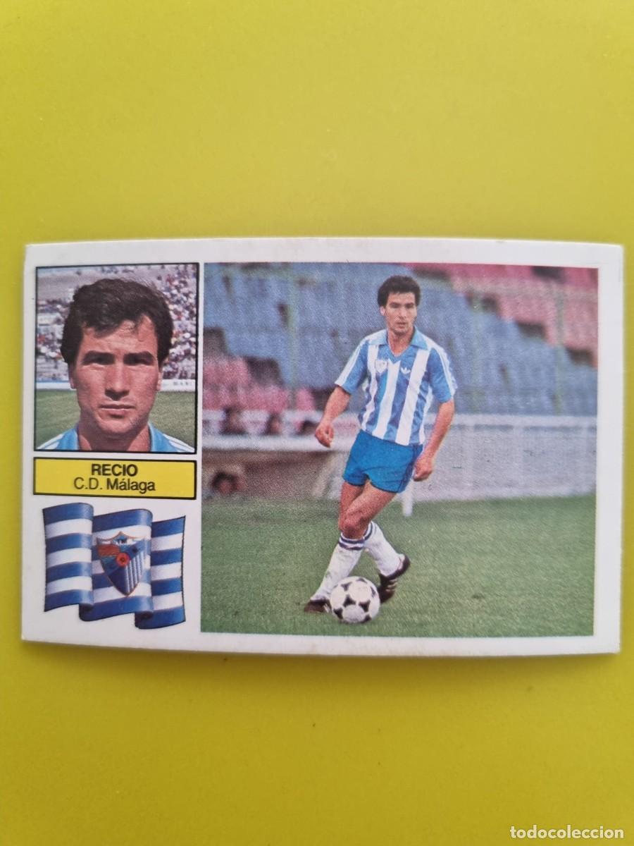 Cromos de f&uacute;tbol: CROMO FUTBOL LIGA ESTE RECIO CD M&Aacute;LAGA NUNCA PEGADO SIN PEGAR 82 83 1982 1983 AR826