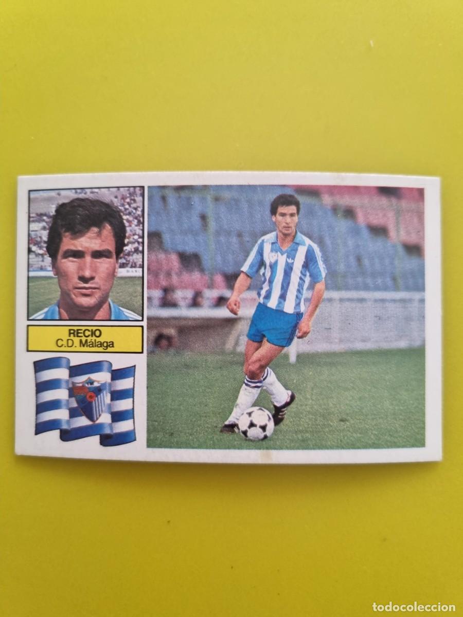 Cromos de f&uacute;tbol: CROMO FUTBOL LIGA ESTE RECIO CD M&Aacute;LAGA NUNCA PEGADO SIN PEGAR 82 83 1982 1983 AR826