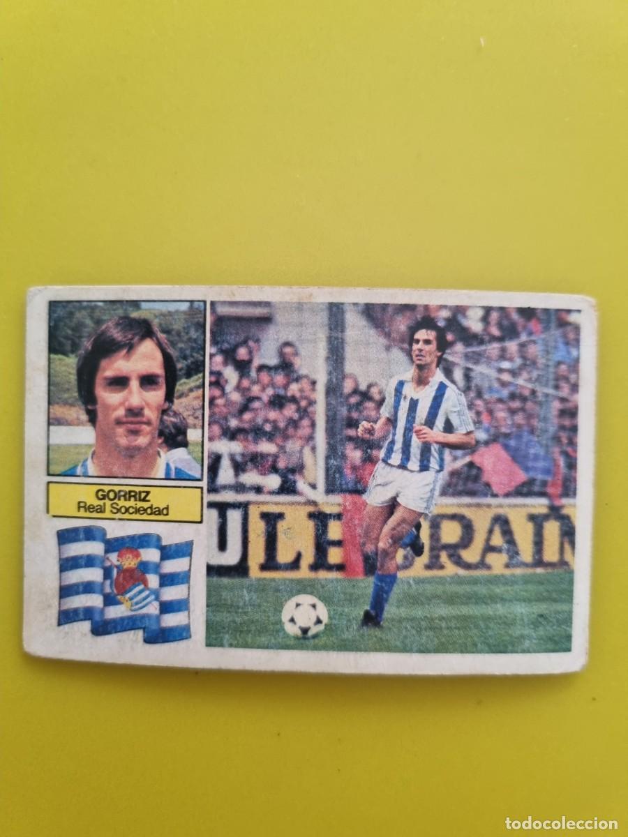 Cromos de f&uacute;tbol: CROMO FUTBOL LIGA ESTE GORRIZ REAL SOCIEDAD LEER NUNCA PEGADO SIN PEGAR 82 83 1982 1983 AR826