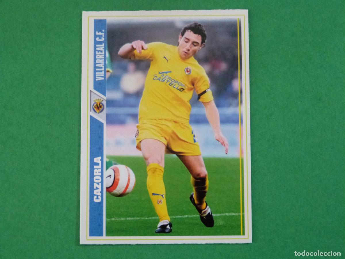 Cromos de f&uacute;tbol: TRADING CARD FUTBOL CAZORLA VILLARREAL C.F. N&ordm; 123 FICHAS LIGA MUNDICROMO 2008-2009/08-09