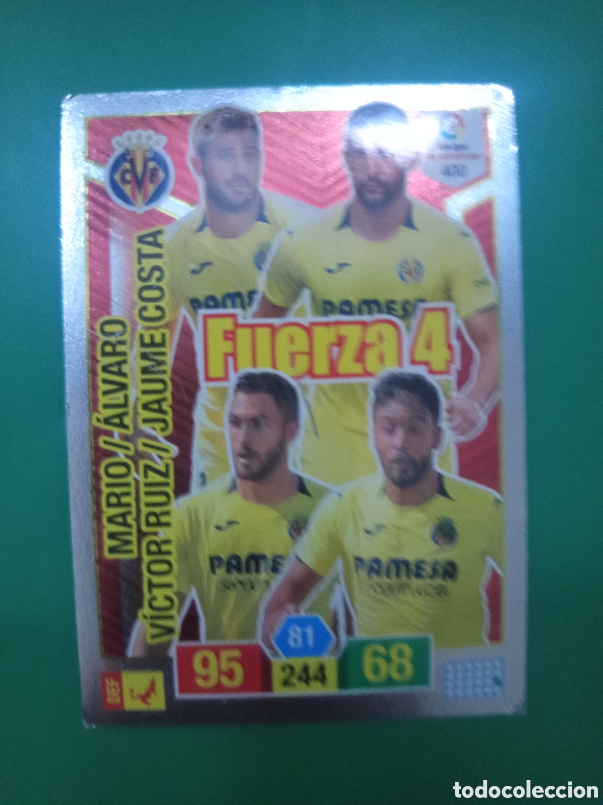 Cromos de f&uacute;tbol: ❇️ CROMO ⚽ CARD FUERZA 4 VILLARREAL 400 2018 2019 18 19 PANINI ❇️
