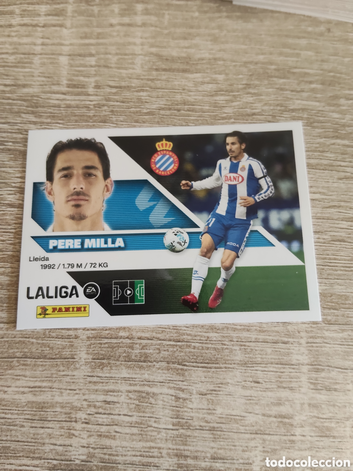 Cromos de f&uacute;tbol: Pere Milla Espanyol liga 2026 2027 26 27 ediciones este