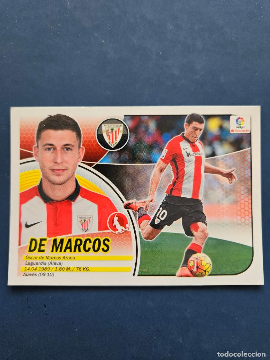 Cromos de f&uacute;tbol: N&ordm; 3 DE MARCOS ATHLETIC BILBAO LOGO NUEVO LIGA ESTE 16 17 2016 2017 SIN PEGAR NUNCA PEGADO