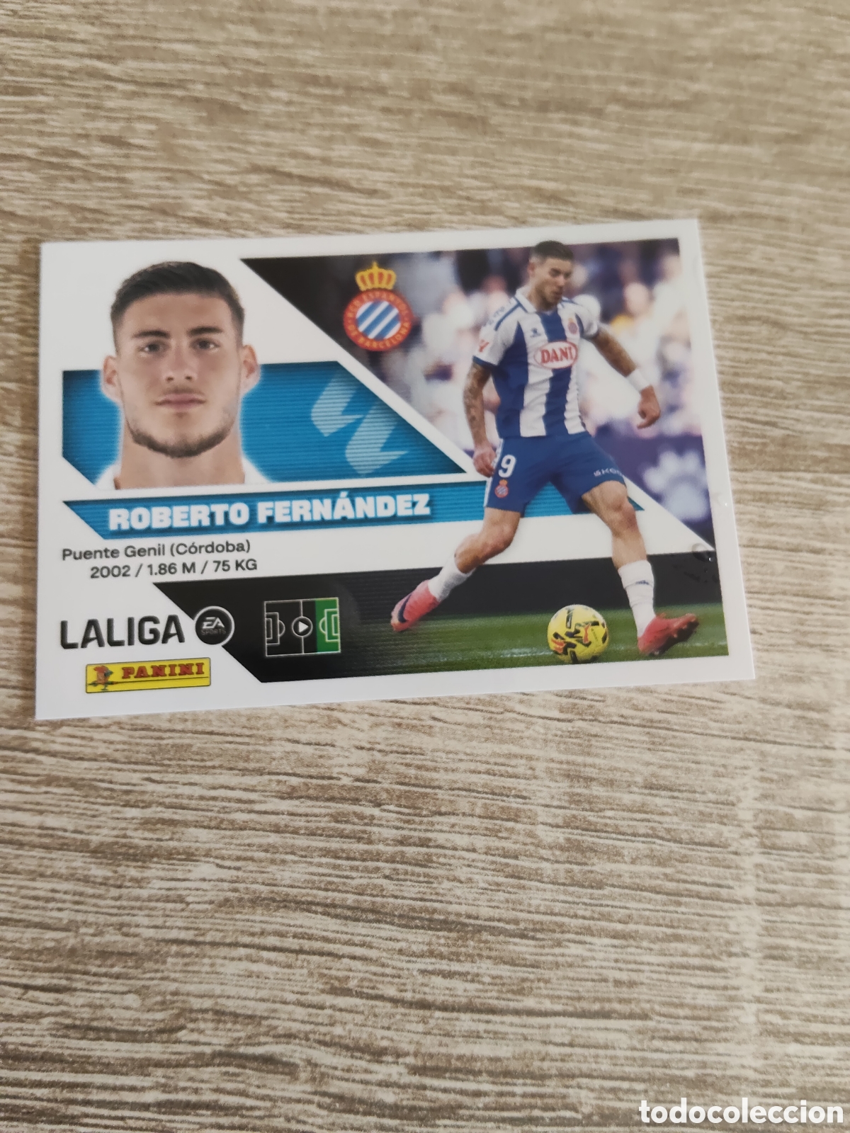 Cromos de f&uacute;tbol: Roberto Fern&aacute;ndez Espanyol liga 2026 2027 26 27 ediciones este