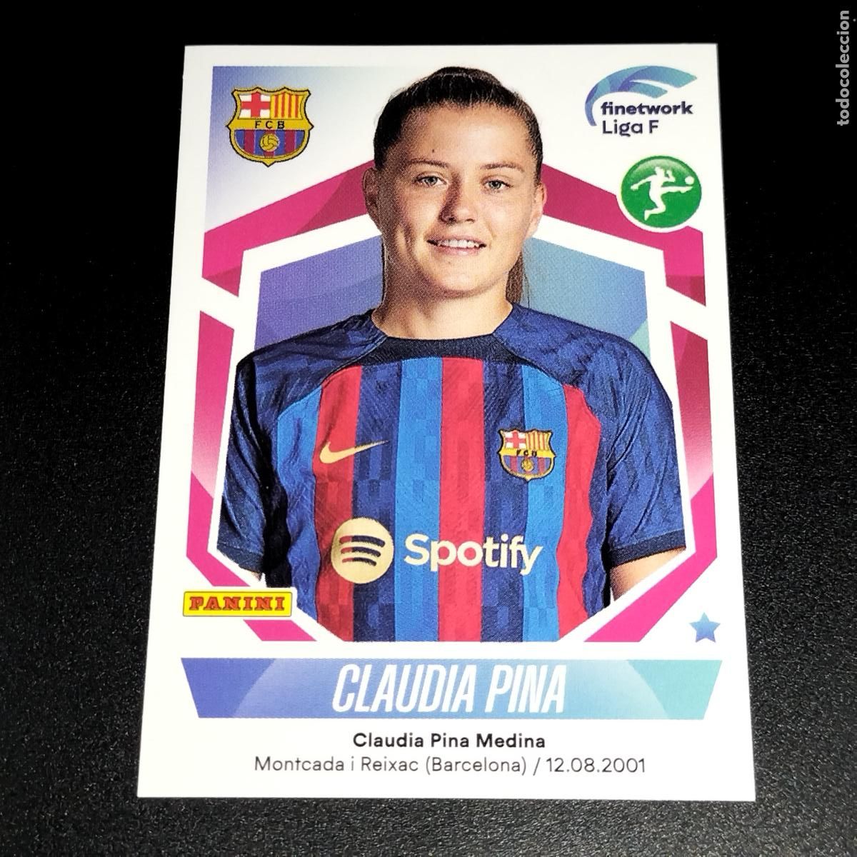 Cromos de f&uacute;tbol: N&ordm; 130 CLAUDIA PINA FC BARCELONA CROMOS FINETWORK LIGA F FEMENINA PANINI 2022 2023 22 23