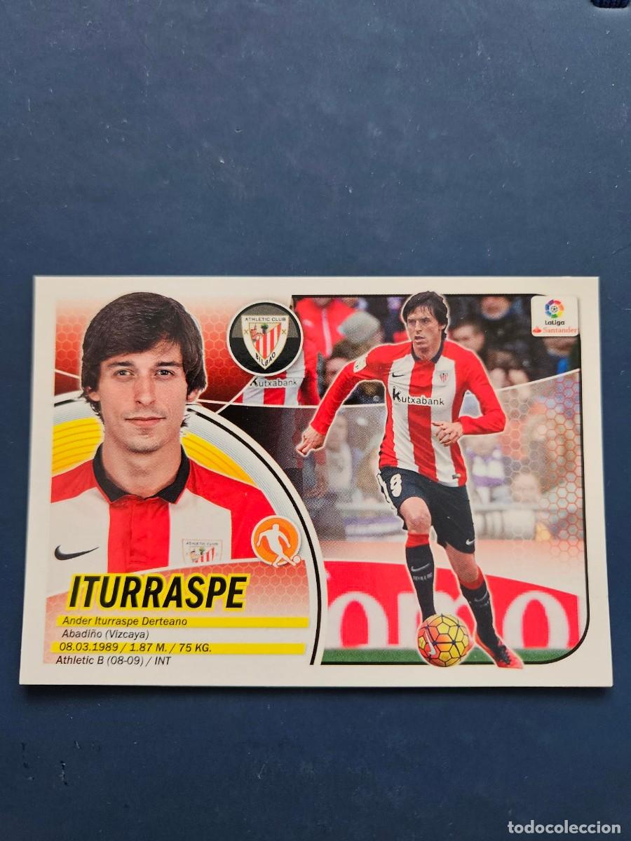 Cromos de f&uacute;tbol: N&ordm; 10A ITURRASPE ATHLETIC BILBAO LOGO NUEVO LIGA ESTE 16 17 2016 2017 SIN PEGAR NUNCA PEGADO