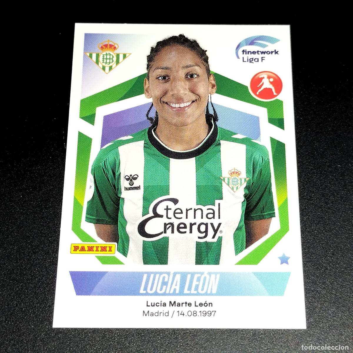 Cromos de f&uacute;tbol: N&ordm; 138 LUCIA LEON BETIS CROMOS FINETWORK LIGA F FEMENINA PANINI 2022 2023 22 23