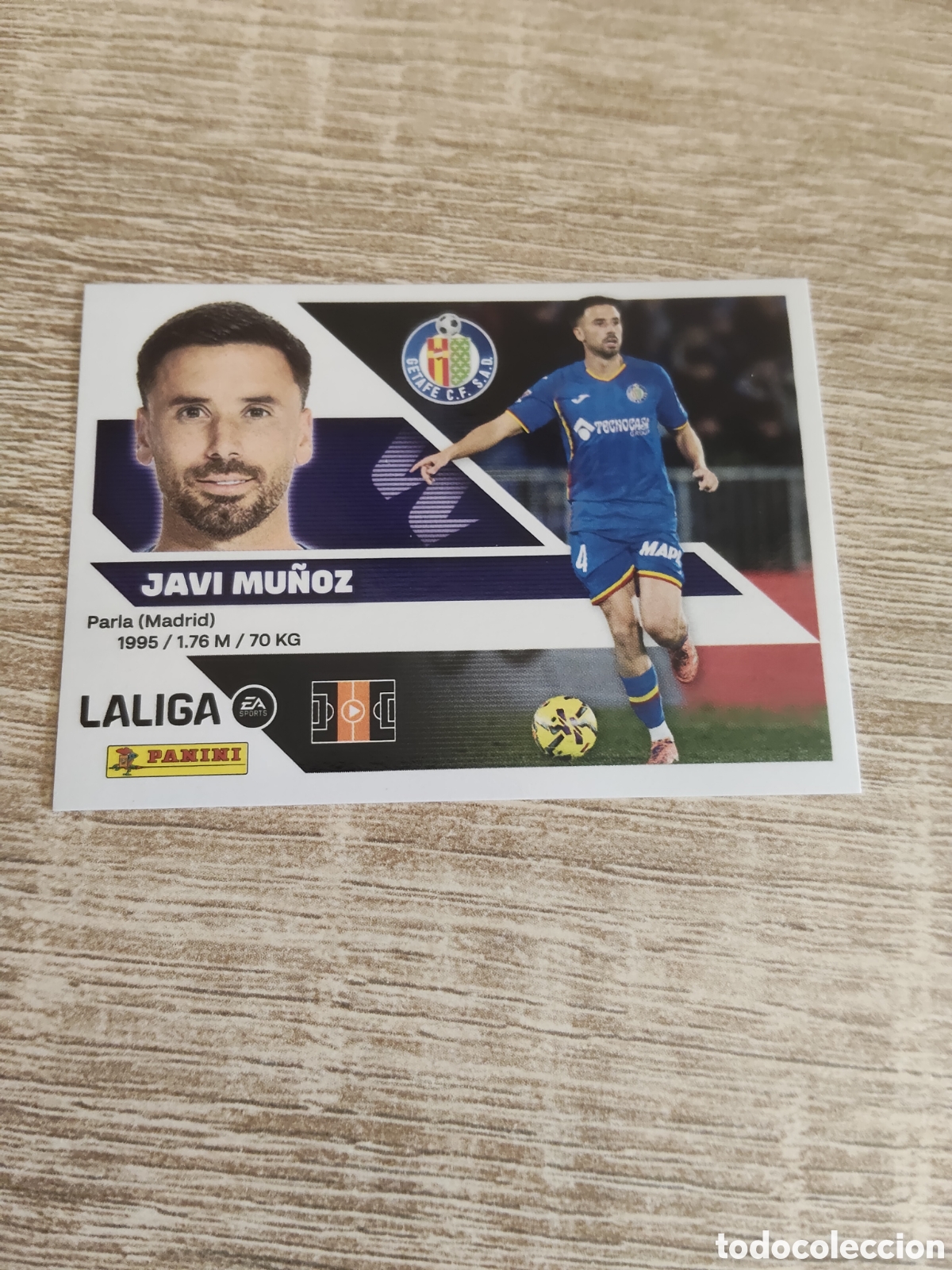 Cromos de f&uacute;tbol: Javi Mu&ntilde;oz Getafe liga 2026 2027 26 27 ediciones este