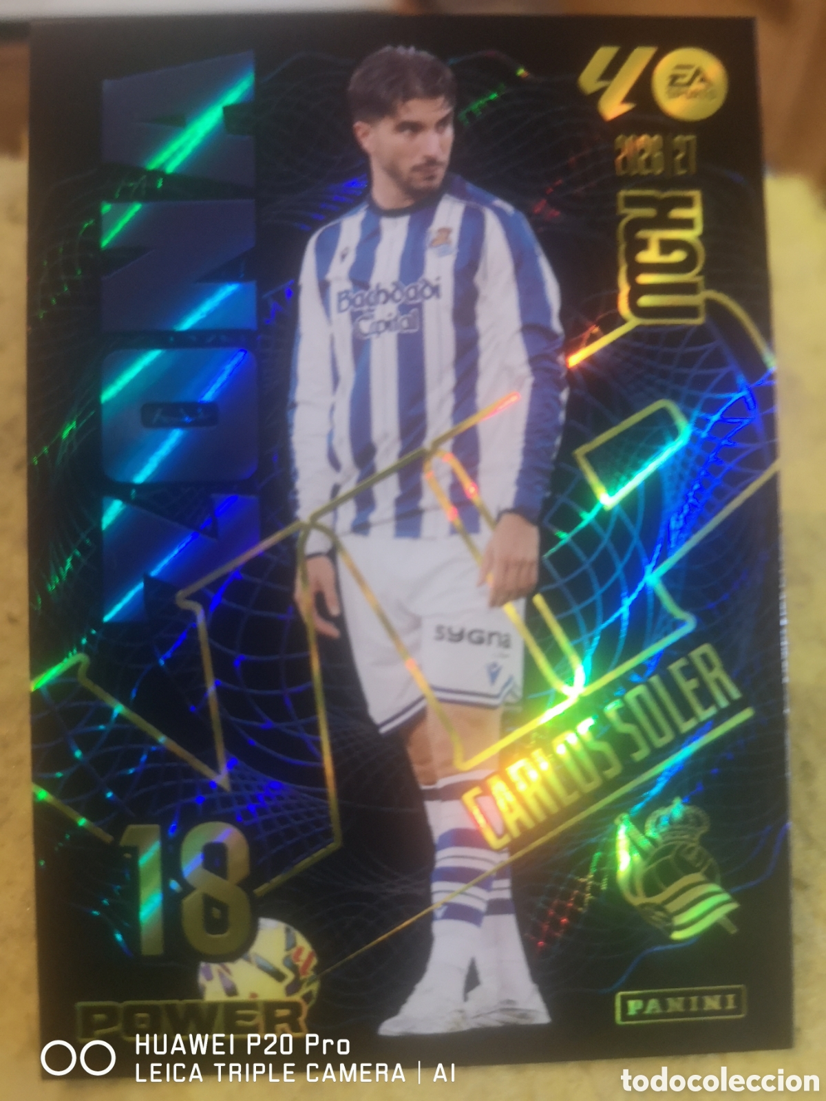 Cromos de f&uacute;tbol: MEGACRACKS 2026 27 ZONA VIP POWER CARLOS SOLER 390P - REAL SOCIEDAD