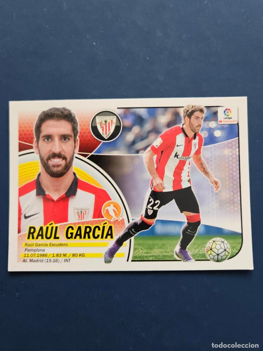 Cartes &agrave; collectionner de Football: N&ordm; 13 RAUL GARCIA ATHLETIC BILBAO LOGO NUEVO LIGA ESTE 16 17 2016 2017 SIN PEGAR NUNCA PEGADO