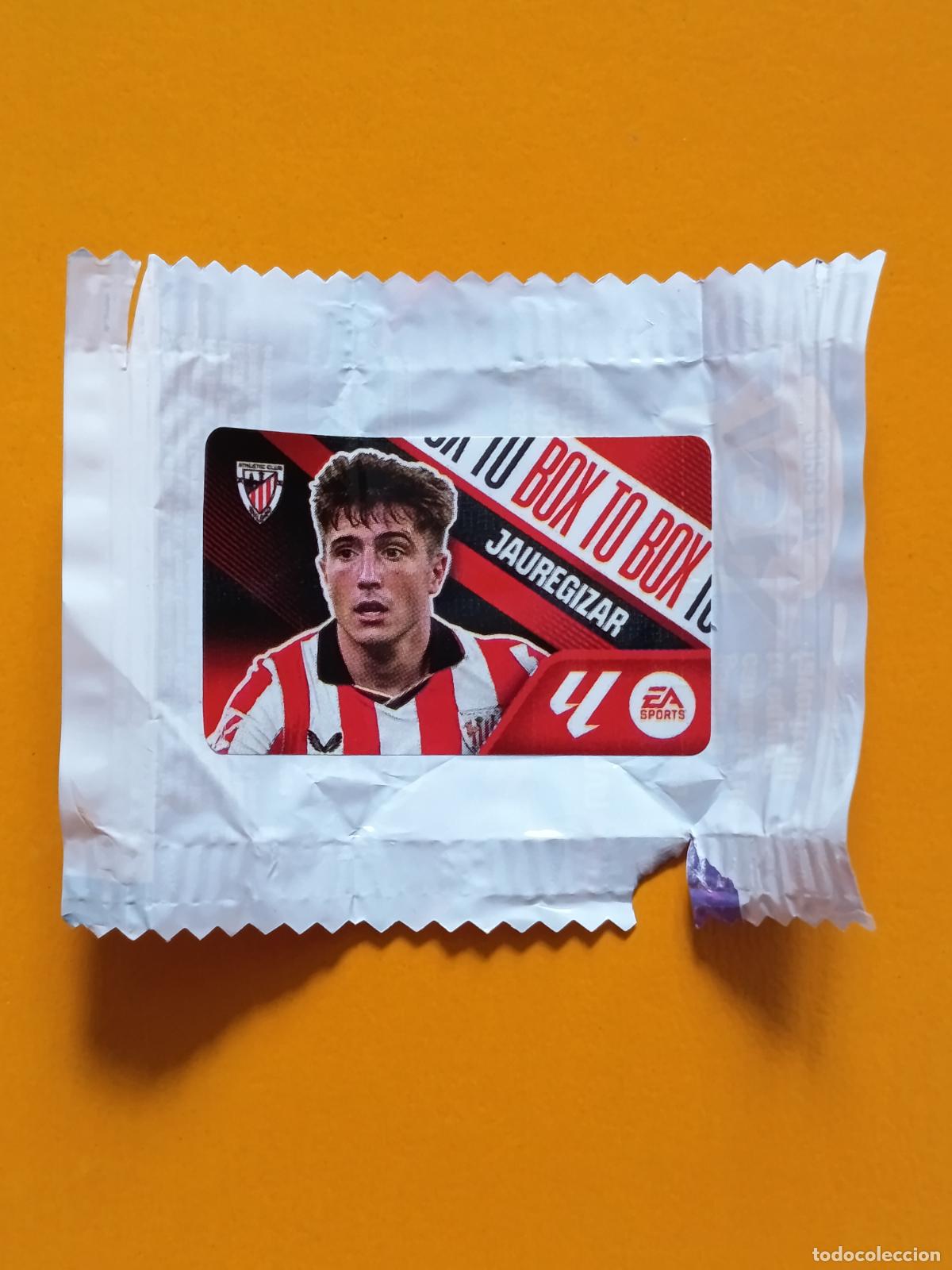 Football Stickers: JAUREGIZAR. BOX TO BOX. ATHLETIC CLUB BILBAO. CHICLE LIGA ESTE 2026-27