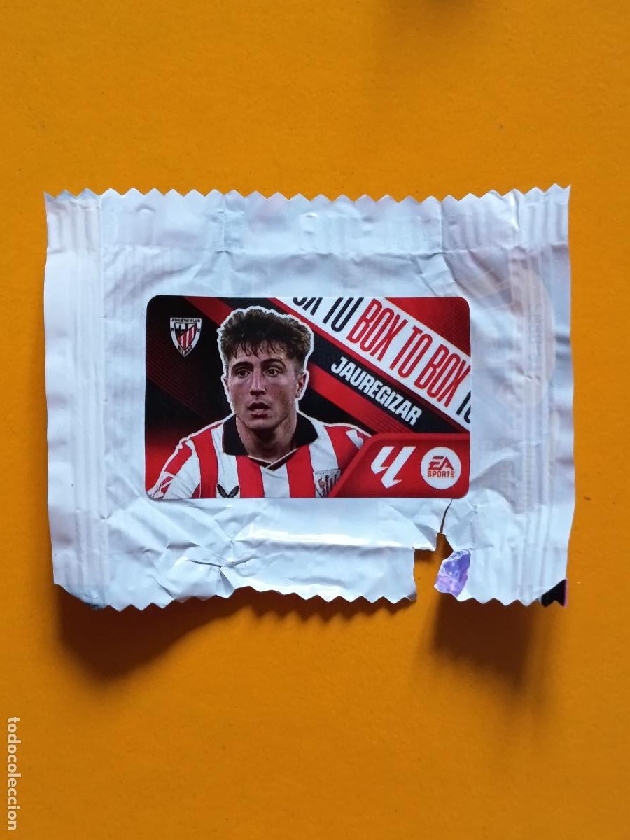 Football Stickers: JAUREGIZAR. BOX TO BOX. ATHLETIC CLUB BILBAO. CHICLE LIGA ESTE 2026-27