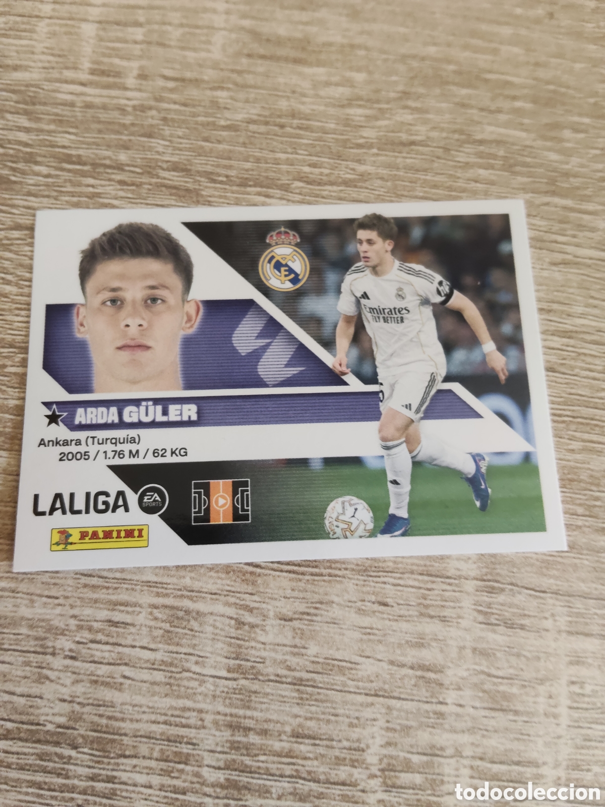 Cromos de f&uacute;tbol: Guler Real Madrid liga 2026 2027 26 27 ediciones este