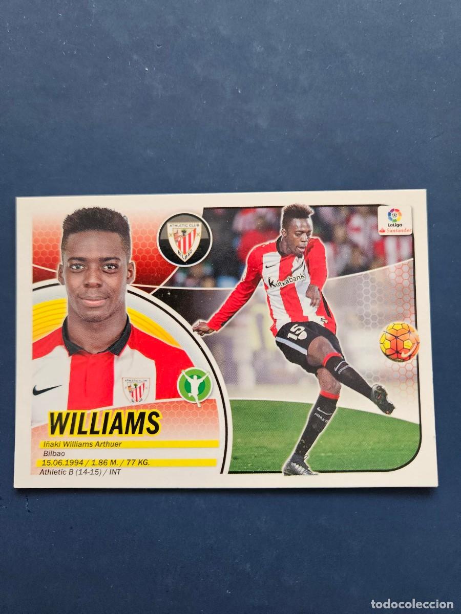Cromos de f&uacute;tbol: N&ordm; 15 WILLIAMS ATHLETIC BILBAO LOGO NUEVO LIGA ESTE 16 17 2016 2017 SIN PEGAR NUNCA PEGADO