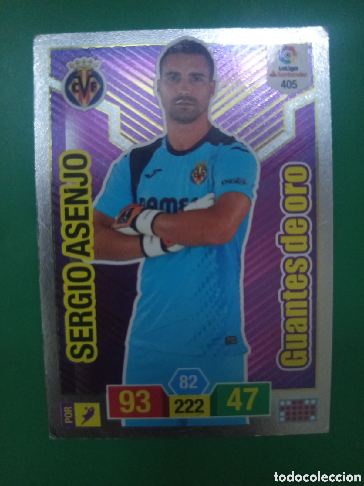 Cromos de f&uacute;tbol: ❇️ CROMO ⚽ CARD SERGIO ASENJO VILLARREAL GUANTES DE ORO 405 2018 2019 18 19 PANINI ❇️