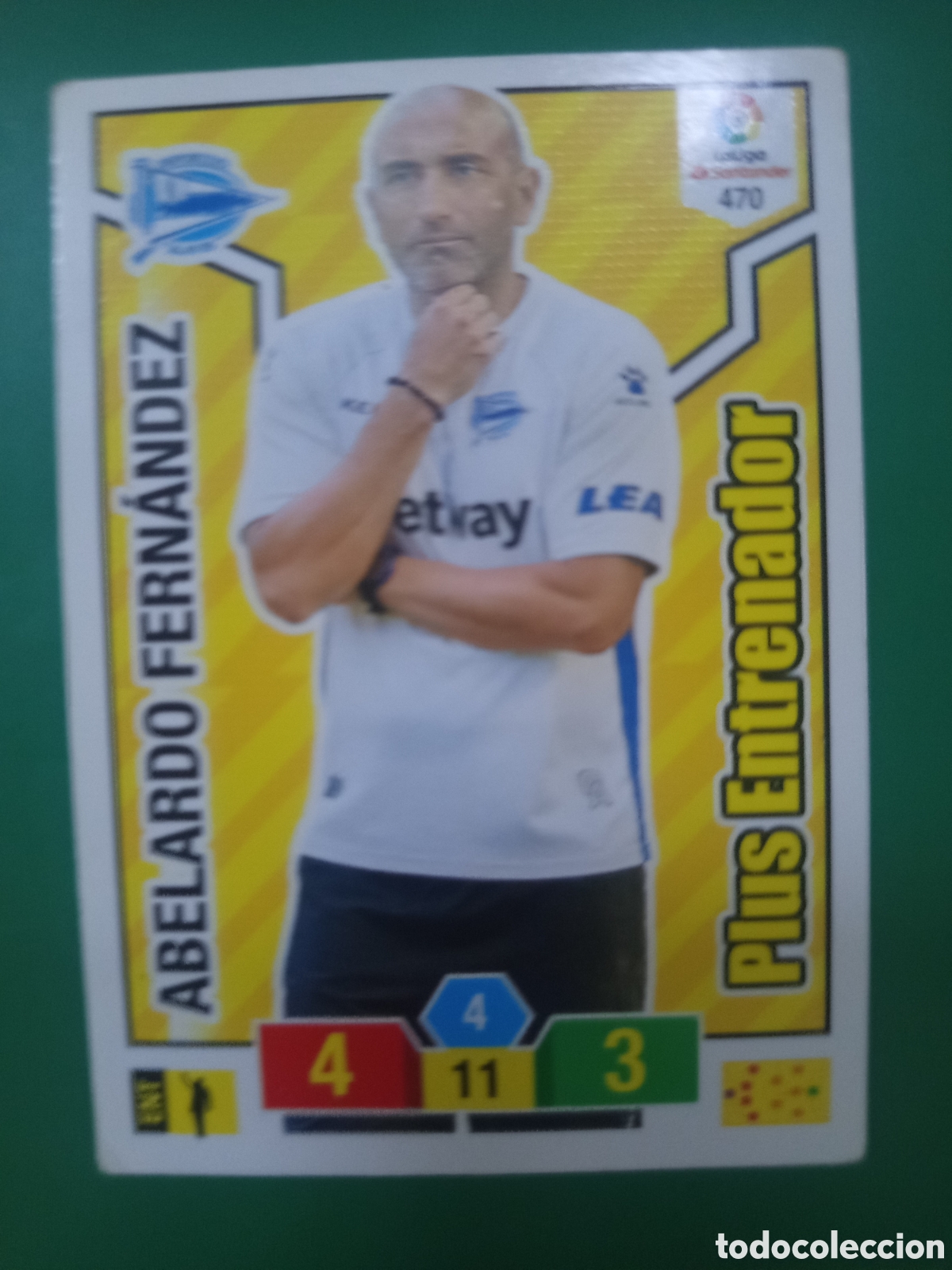 Cartes &agrave; collectionner de Football: ❇️ CROMO ⚽ CARD ABELARDO FERN&Aacute;NDEZ ALAV&Eacute;S PLUS ENTRENADOR 470 2018 2019 18 19 PANINI ❇️