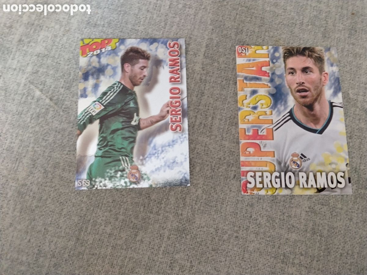 Figurine di Calcio: SERGIO RAMOS - R. MADRID ( 2 CROMOS / CARDS DIFERENTES )