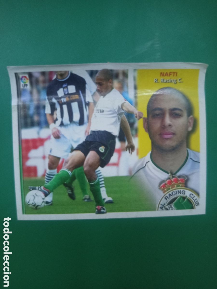 Cromos de f&uacute;tbol: ❇️ CROMO ⚽ NAFTI RACING DE SANTANDER LIGA 02 03 2002 2003 LFP ESTE PANINI DESPEGADO EN VENTANILLA ❇️