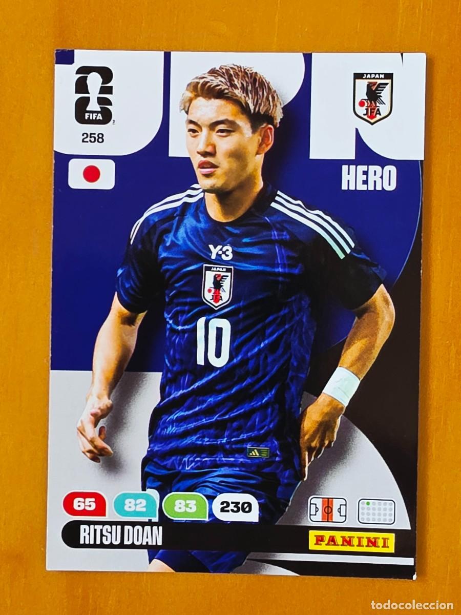 Cromos de f&uacute;tbol: 258 Ritsu Doan, Hero, Jap&oacute;n, Adrenalyn XL Fifa World Cup 2026, Mundial 26