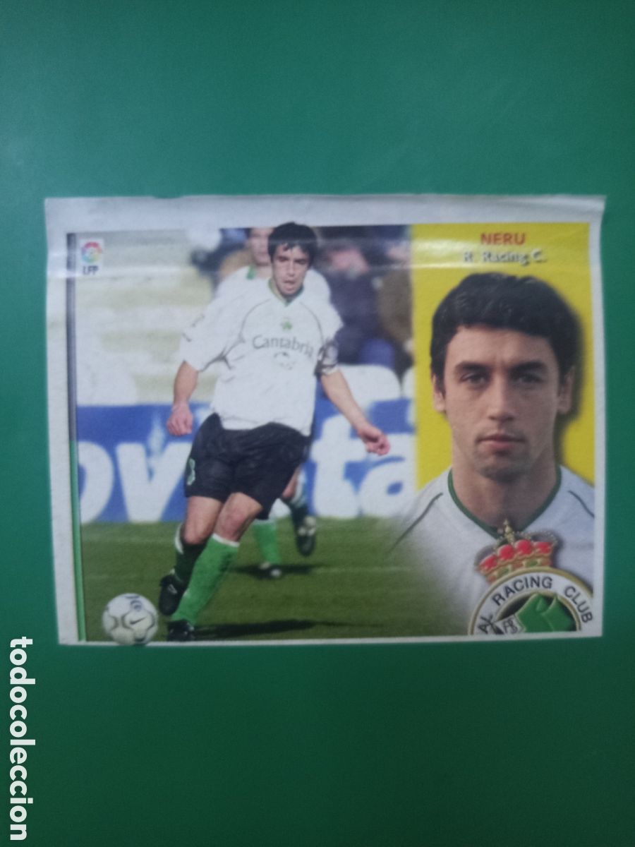 Cromos de f&uacute;tbol: ❇️ CROMO ⚽ NERU RACING DE SANTANDER LIGA 02 03 2002 2003 ESTE PANINI DESPEGADO EN VENTANILLA ❇️